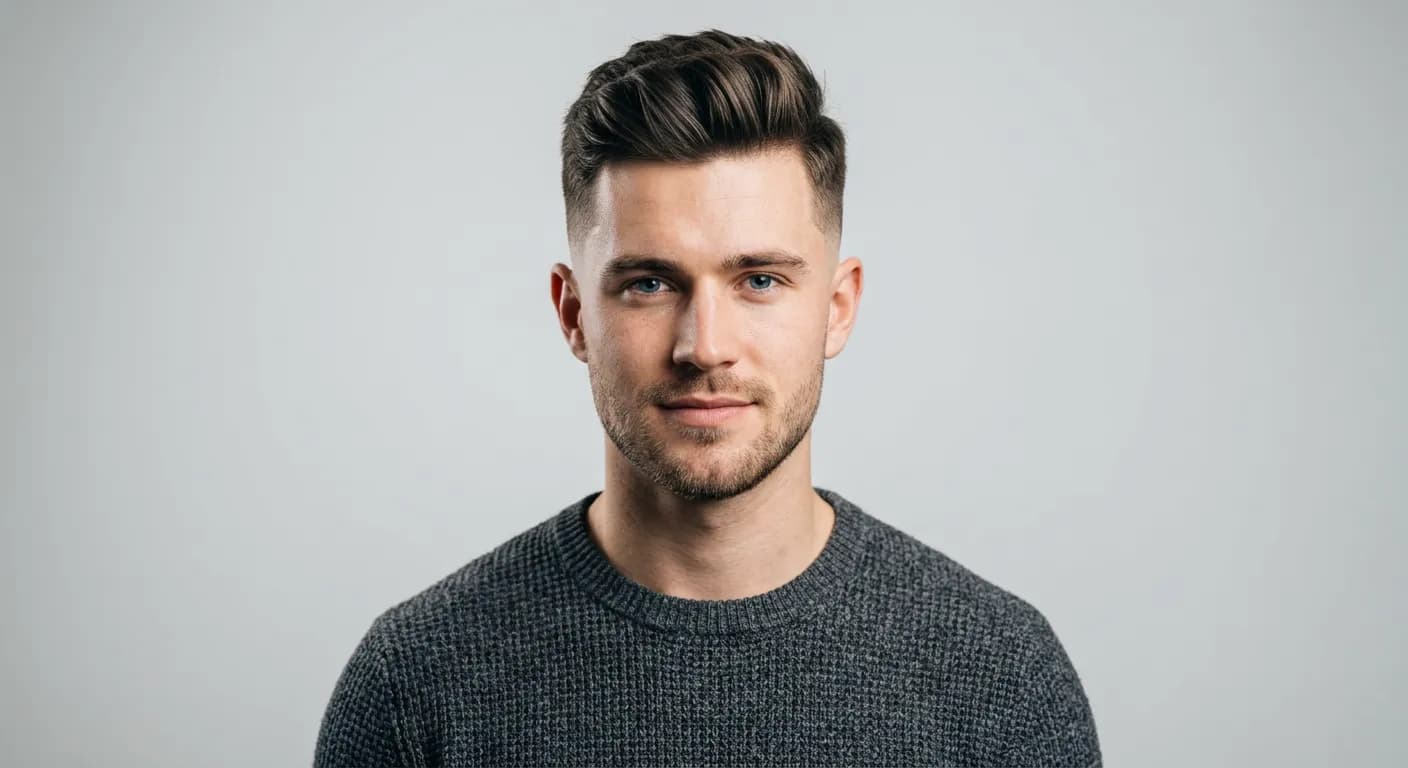 taper haircut men hairstyle photo